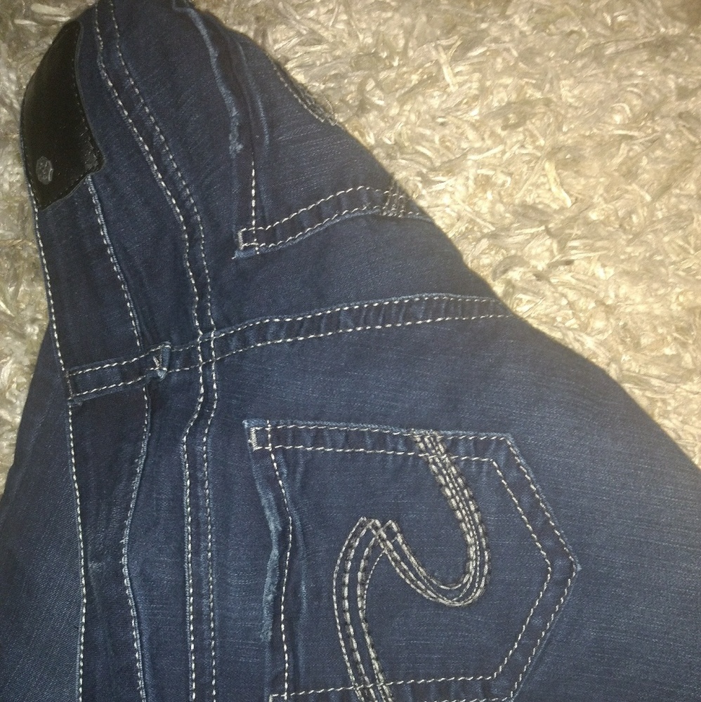 Silver jeans.  New maybe worn twice